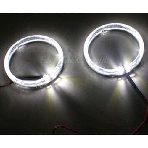 FSYLX 80mm led Angel Eyes halo Light LED DRL angel eye For Car Motorcycle Headlight xenon white 80mm angel eyes