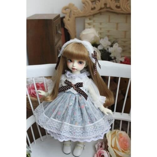 Doll Headdress,Doll Clothes for Blyth 1/3 BJD 1/4 MSD Dolls,Mini Doll Clothes Outfits for Dolls Accessories Include Dress