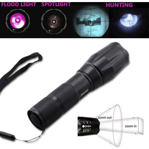 Wepon Light IR Hunting Light Zoom 7W IR 940nm Night Vision Infrared LED Mini Night Hunting Lamp