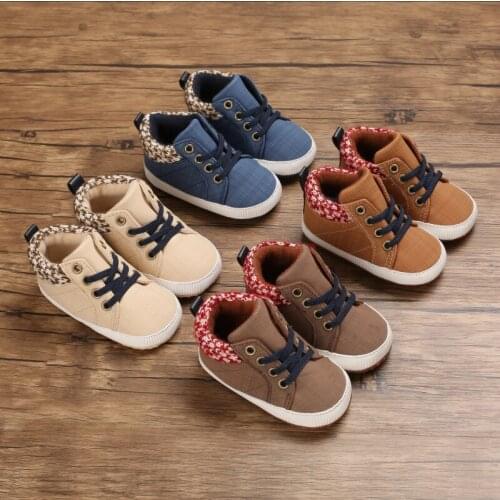 New Classic Sports Shoes Newborn Baby Boys Girls First Walkers Shoes Infant Toddler Soft Sole Anti-slip Baby Shoes Winter