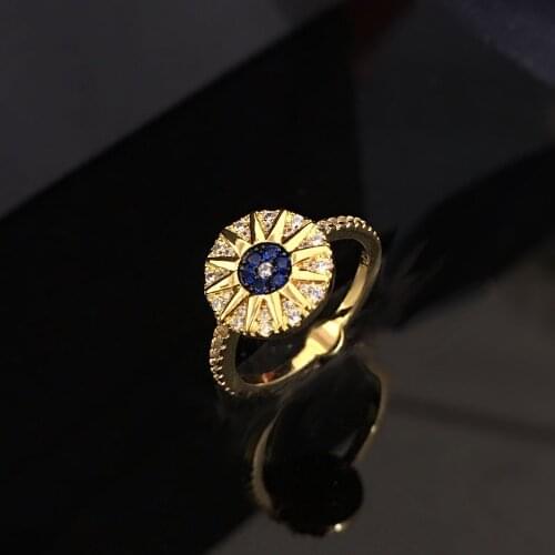 New Little Fish Star Compass Ring New Tropical Ocean Lucky Eye Rings Index Finger Female Cool Jewelry Fashion 2020 Zk30