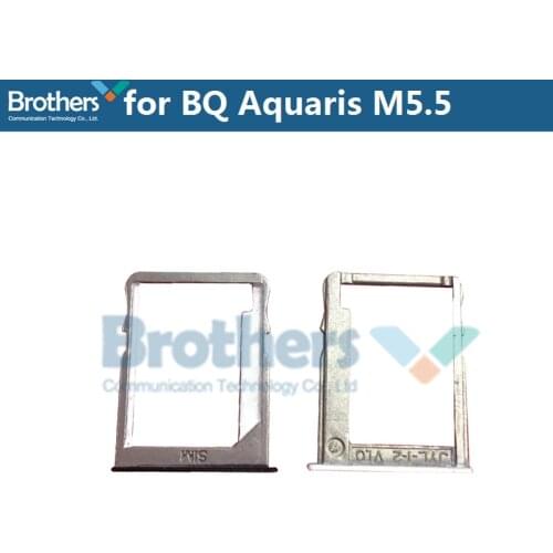 SIM Card Tray for BQ Aquaris M5.5 SIM Card Slot Holder for BQ Aquaris M5.5 SD Card Slot Tray Mobile Phone Replacement New 1pcs