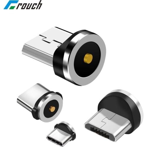 Magnetic Charger Type C Connector Plug for Round Cable micro usb android type c connector 1 pin