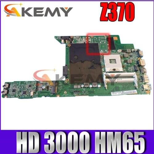 Akemy DAKL5MB16G0 Laptop Motherboard for Lenovo IdeaPad Z370 GMA HD 3000 HM65 DDR3 Main board full tested