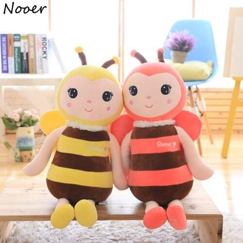 Nooer Soft Bee Plush Toys Cute Bee Toy For Baby Kids Childrens Gift Bee &Anima Doll Soft Toy