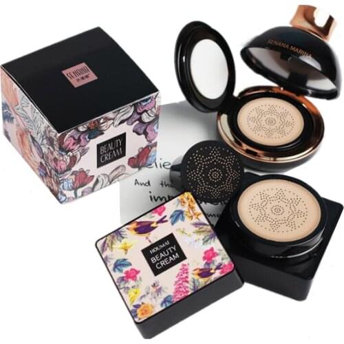 New Women Mushroom Refresh Air Cushion BB Cream Makeup Face Care Whitening Compact Foundation Concealer Prevent Bask Skin Care
