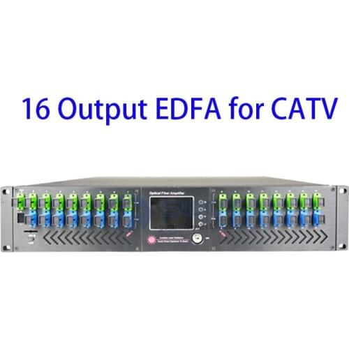 Manufacturer Pricing Optical amplifier GPON EPON OLT Network 16 Output EDFA for CATV Network WB-56EYA 2U