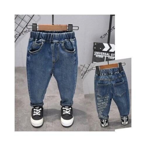 Wholesale Winter Jeans for Boys 2019 Autumn New Boys Denim Pants Fashion Solid Jeans for Baby Clothes Toddler Jeans Boys Pants