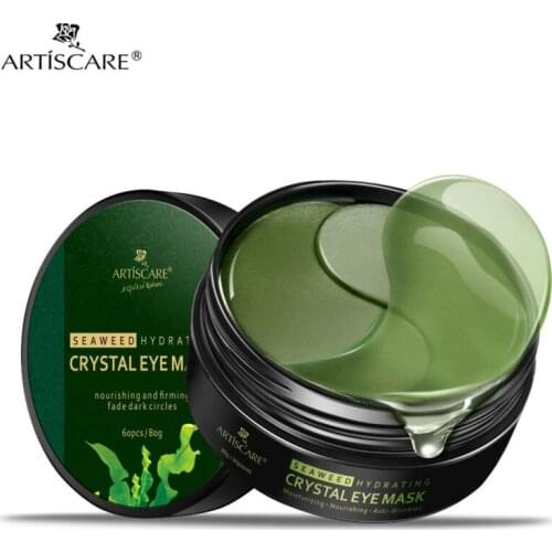 ARTISCARE 60pcs Seaweed Eye Mask Collagen gel Remover Dark Circles Anti-Puffiness Anti-Aging Moisturizing Eye Patches TSLM1