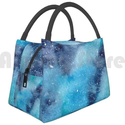 Portable Insulation Bag Watercolor Galaxy Watercolor Galaxy Stars Heavens Sky Night Sky Space Universe