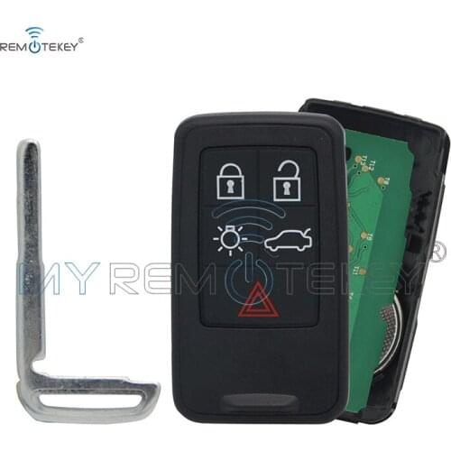 Remtekey Replacement Remote Car Key 5 Button For Volvo S60 S80 Xc60 Fcc Kr55wk49266