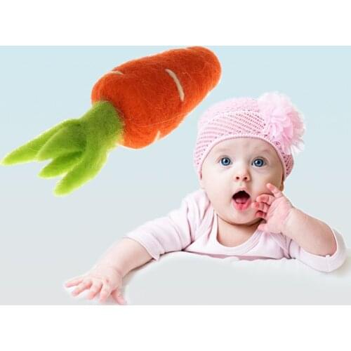 Photography Props Felt Carrot Vegetable DIY Handmade Crafts Decoration Christmas Baby Photo Background Accessories Clothing