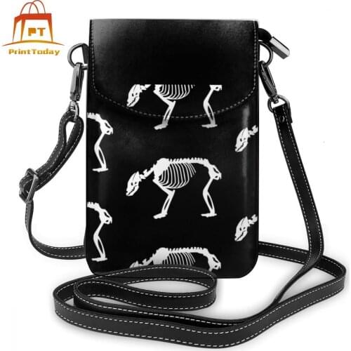 Skeleton Bear Shoulder Bag Skeleton Bear Leather Bag Teen Crossbody Women Bags High quality Womens Purse