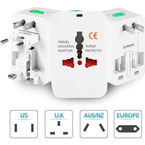 Universal Travel Adapter All-in-one International World Travel AC Power Converter Plug Adaptor Socket EU UK US AU FASTSHIP