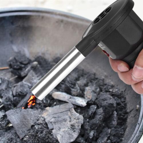 Outdoor Barbecue Fan Hand-Cranked Air Blower Portable BBQ Grill Fire Bellows Tools Picnic Camping Accessories