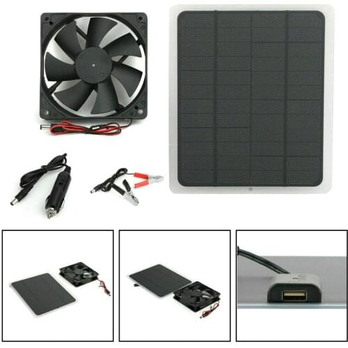 20W Solar Energy Ventilator with Cell Plate Fan Minitype Ventilator For Dog Chicken House Greenhouse RV