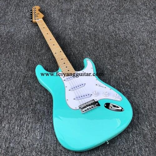 Erat electric guitar, multi-color, tiger maple veneer, rosewood fingerboard, peach blossom core body, Korean accessories, guitar