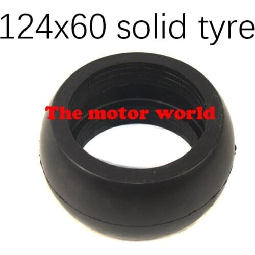 High Performance 124x60 Non- Pneumatic Tire Solid Tyre 124*60 Explosion-proof Tyre for Electric Scooter, Trolley, Baby Carriage