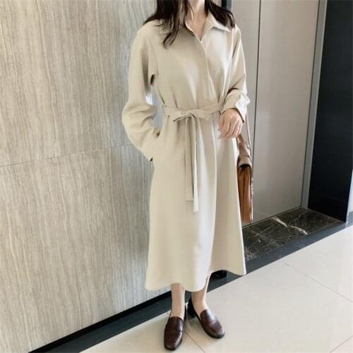2019 Womens Coat Chiffon Dress Maternity Spring Autumn Lapel Long Shirt Skirt Women Waist Slimming Coat Pregnancy Clothes
