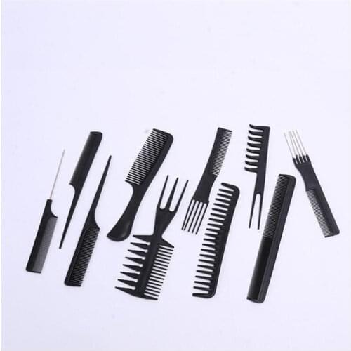 10pcs/Set Professional Multifunction Hair Combs Salon Barber Anti-static Combs brush Hairdressing Combs Hair Styling Tools