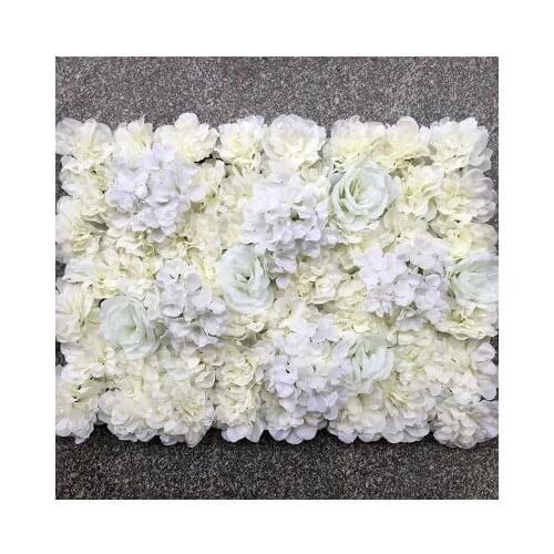 20PCS/lot 40X60cm Artificial Silk Rose Flower Wall Decoration Decorative Silk Hydrangea Wedding Decoration Backdrop white red