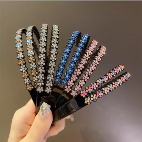 Hair accessories Rhinestone broad-brimmed hairbands hairpin hairpin simple temperament versatile outing elegant headbands