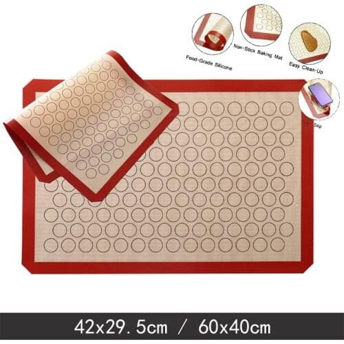Non-Stick Silicone Baking Mat Macaron Pad Oven Sheet Liner Pastry Kneading Dough Mat For Cookie / Bread / Biscuits Kitchen Tools