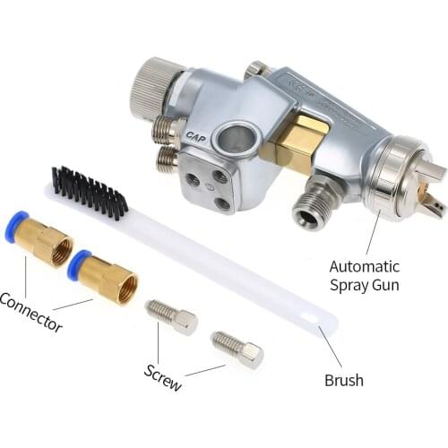 1.2 / 1.5 / 2.0 / 2.5mm WA-200-202P Automatic Paint Spray Gun Industrial Spraying Tool Pressure Feed Gun Oil Paint Sprayer