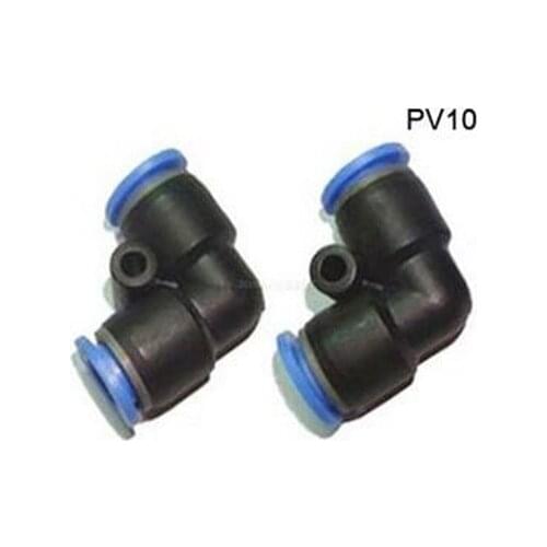 Free Shipping 10 Pcs PV10 Pneumatic fitting L style 4mm to4mm ,plastic pipe fittings push in quick joint connector