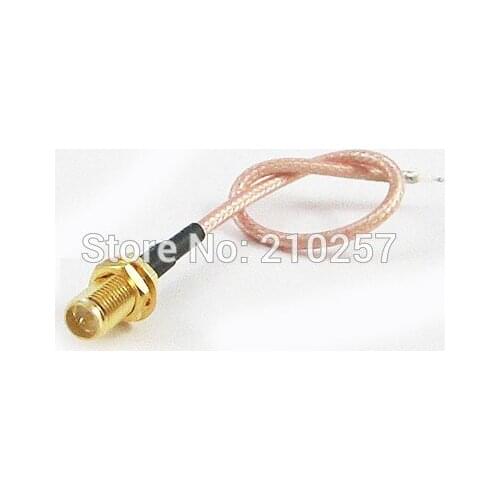 Free Shipping 100pcs RP SMA Female Conenctor Extension Coaixal Cable RG178 Cord For Wifi Antnena