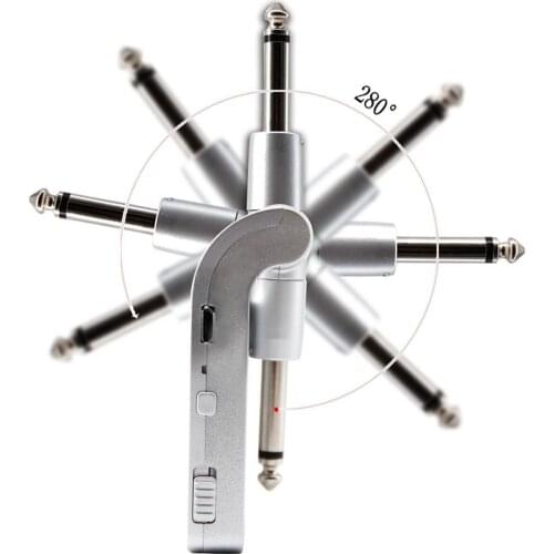 Wireless Guitar Transmitter Receiver 2.4G Built-in Rechargeable Lithium Battery 30M Transmission Range for Electric Guitar