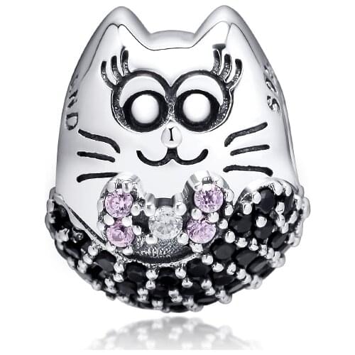 Beads fit for Pandora Bracelets Delicate OWL charms 100% 925 Sterling Silver Jewelry Free Shipping
