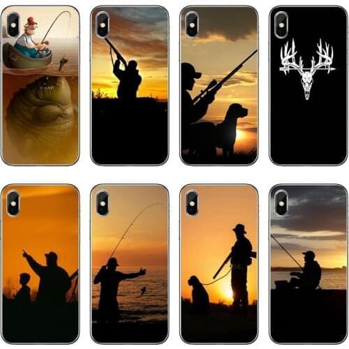 Hunting animal and fishing man Silicone Phone Case For Huawei Honor 20 10i 9X 10 Lite 8S 8C 8X 7C 7X 7A 6C Pro 6 6A 6X 5C V10