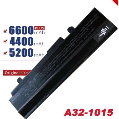 Black 7800mAH Battery For Asus Eee PC EPC 1215 PC 1215B 1215N 1015b 1015 1015bx 1015px 1015p A31-1015 A32-1015 AL31-1015