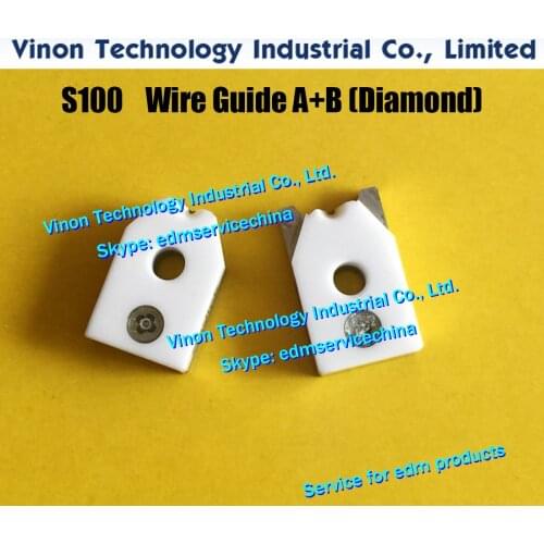 D=0.32mm S100 edm Wire Guide A+B Diamond 3084443, Upper Split Wire Guide AB 0.32mm 0204578 for AQ,A,EPOC A320D,A325 series wire