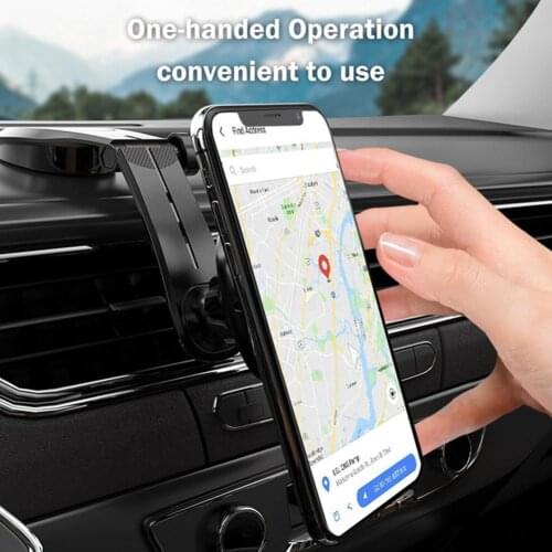 Phone Holder Phone Mount FLM Flomy S1 Center Console Holder Bracket Cell Phone 360° Folding Arm Smartphone Rotating Stand N9E1