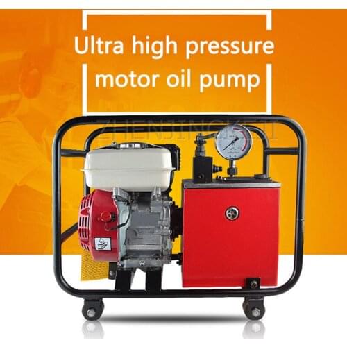 Gasoline Engine Motor Pump 80Mpa Machinery Parts Dual-circuit Ultra-high Pressure Motorized Oil Pump Hydraulic Pump Tools