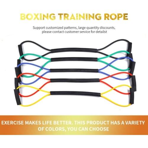 Boxing Resistance Band MMA Rubber Speed Training Drawstring Karate Muay Thai Fitness Exercise Strength Equipment