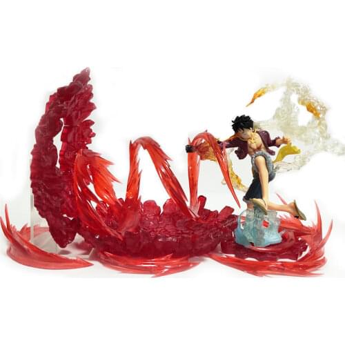 One Piece Luffy Figure Fire Scenes PVC Figurine Model Action Figure Anime ONE PIECE Luffy Figuras Toys Doll Christmas Gift