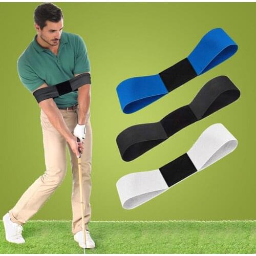 Hot Sale Professional Elastic Golf Swing Trainer Arm Band Belt Gesture Alignment Training Aid for Eginner Practicing Guide