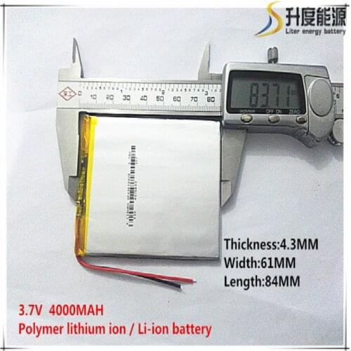 436184 3.7V 4000mah Lithium polymer Battery with Protection Board For VX787 VX530 VX540T VX585 Free Shipping