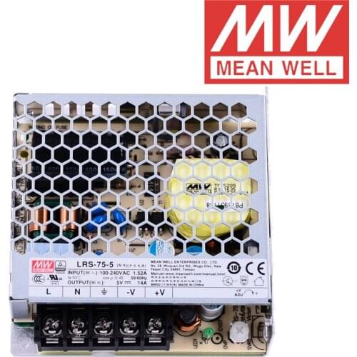 Mean Well LRS-75-5 meanwell 5VDC/14A/70W Single Output Switching Power Supply online store