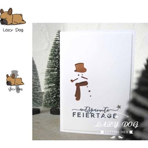 Snowman Christmas Metal Cutting Dies Scrapbooking Stencil DIY Decorative Craft Embossing Die Cuts Card Making New Dies For 2019