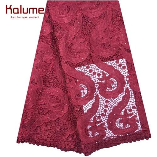 Latest Lace African Dry Lace Fabric French Water Soluble Lace Fabric High Quality Nigerian Guipure Lace Fabric For Wedding 1848