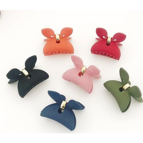 New Women Girls Frosted Acrylic Hair Clip Leopard Hair Claws Headband Hair Crab Clamp Square Claw Clip Hairpins Hair Accessories