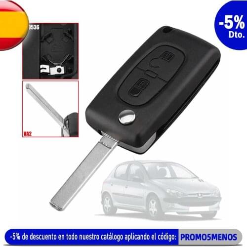 OcioDual CE0536 VA2 2 Buttons Flip Key Shell Case for Peugeot 206 207 306 307 308 407 607 806 Citroen C2 C3 C4 C5 C6 C8