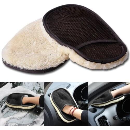Care Mitt Lined Household Gloves Furniture Glass Dust Household Cleaning Waterproof Cleaning Sponge Cloth 1 Pcs Car Wash Gloves