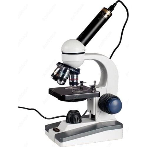 LED Student Science Microscope--AmScope Supplies LED Student Science Microscope w Coarse & Fine Focus + Digital Imager
