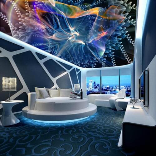 Home Improvement 3D Wallpaper for ceiling Walls 3d Decorative Wall Paper Background Painting Mural Wallpapers Abstract vibrant