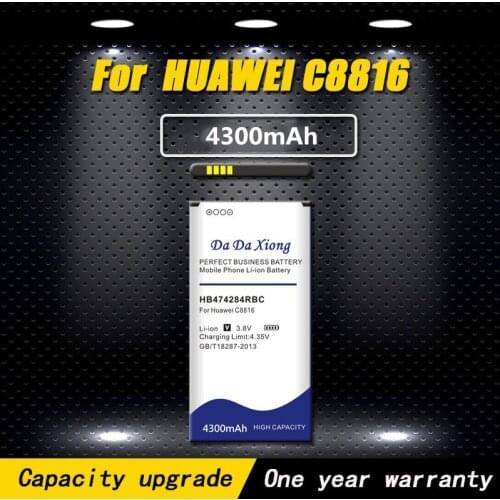 High quality 4300mAh HB474284RBC Battery for Huawei C8816 C8816D C8817L G615 G620 Phone battery